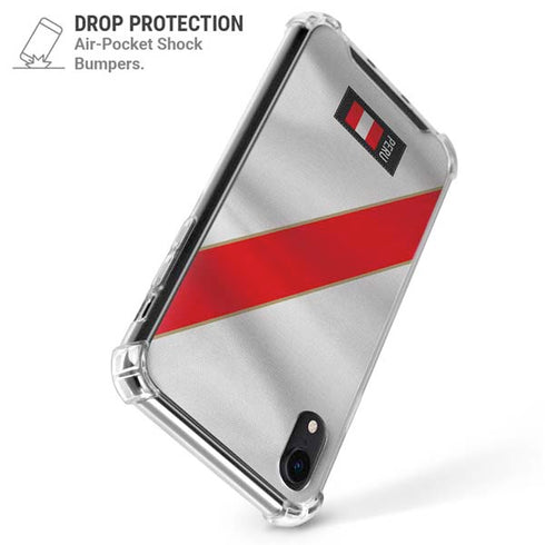 Peru Soccer Flag iPhone XR Clear Case